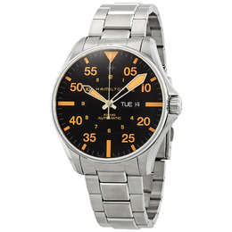 Hamilton Khaki Pilot Black Dial Automatic Mens Stainless Steel Watch H64725131