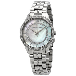 Michael Kors Lauryn Crystal Mother of Pearl Dial Ladies Watch mk3900