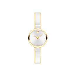 Movado Moda Quartz White Dial Ladies Watch 0608012