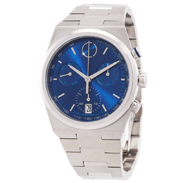 Movado Quest Chronograph Quartz Blue Dial Mens Watch 3601199