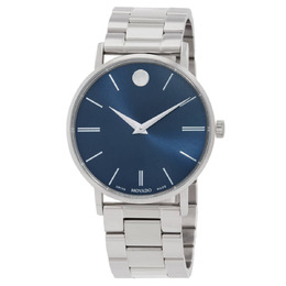 Movado Classic Museum Quartz Blue Dial Watch 607985