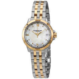 Raymond Weil Tango White Mother of Pearl Diamond Dial Ladies Watch 5960-stp-00995