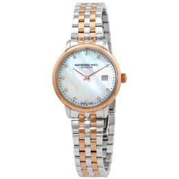 Raymond Weil Toccata Quartz Diamond White Mother of Pearl Dial Ladies Watch 5985-sp5-97081
