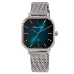 Mathey-Tissot Monsoon Square Quartz Green Dial Ladies Watch D7917AV