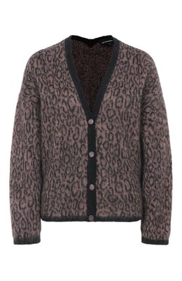 Emporio Armani: Кардиган с леопардовым принтом 
