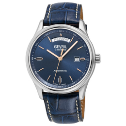 Gevril Excelsior Mens Watch 48202, Blue Dial Automatic