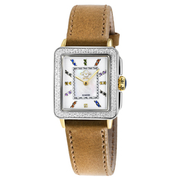 GV2 Gevril Padova Gemstone Diamond Mother of Pearl Dial Ladies Watch 12334.1