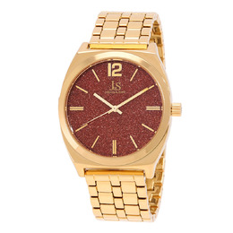 Joshua & Sons Orange Sand Stone Dial Mens Watch jx122yg
