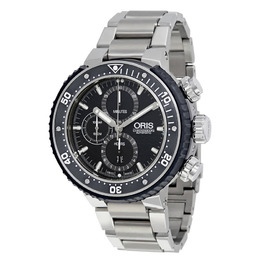 Oris ProDiver Chronograph Automatic Black Dial Mens Watch 01 774 7727 7154 oris 01 774 7727 7154
