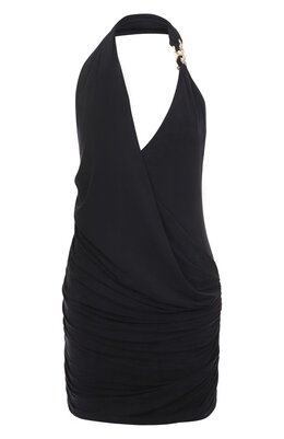 Balmain: Драпированное платье 