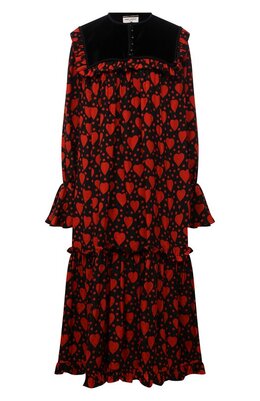 Saint Laurent: Шёлковое платье 
