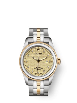 Tudor Glamour Date Automatic Diamond Ladies Watch 53003-0004
