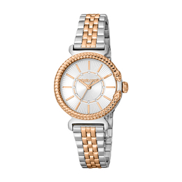 Roberto Cavalli rc5l061m0095 Ladies Fashion Watch Silver Dial Quartz