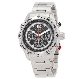 Nautica NST Chronograph Quartz Black Dial Mens Watch napnss405