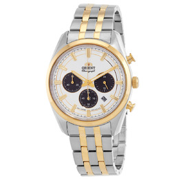 Orient Contemporary Chronograph White Dial Mens Watch ratx0302s10b