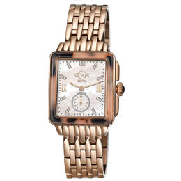Gevril Bari Tortoise Diamond Mother of Pearl Dial Ladies Watch 9245b