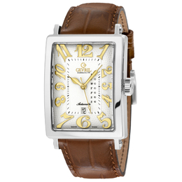 Gevril Avenue Of Americas Automatic White Dial Mens Watch 15015