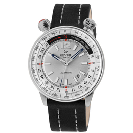 Gevril Wallabout Automatic Silver Dial Mens Watch 48560A