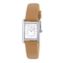 Porsamo Bleu Karolina Quartz Diamond White Dial Ladies Watch - 1081CKAL