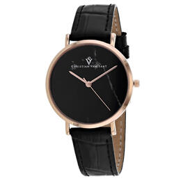 Christian Van Sant Lotus Black Dial Ladies Watch cv0423bk
