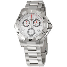 Pre-owned Longines HydroConquest Chronograph White Dial Mens Watch L3.650.4.16.6