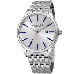 Akribos XXIV Mens Dress Quartz Silver Dial Mens Watch p50164
