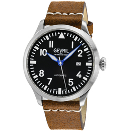 Gevril Vaughn Automatic Black Dial Mens Watch 43504