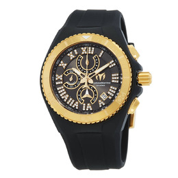 Technomarine Cruise Chronograph Quartz Black Mother of Pearl Dial Mens Watch tm-119016
