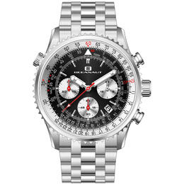 Oceanaut Flight Chronograph Quartz Black Dial Mens Watch OC0120
