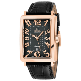 Gevril Avenue Of Americas Mens Automatic Black Dial Watch - 15212