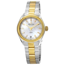Alpina Comtesse Quartz Mother of Pearl Dial Ladies Watch al-240mpw2c3b