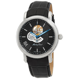 Mathey-Tissot H7053AN - Skeleton Automatic Mens Watch Black Dial