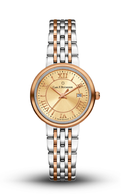 Carl F. Bucherer Adamavi Series Ladies' Watch | Quartz Movement with Champagne Dial and Rose Gold Tone Details