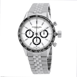 Raymond Weil Freelancer Chronograph Automatic White Dial Mens Watch 7741-st1-30021