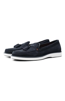 Santoni: Синие туфли 