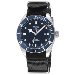 Gevril Yorkville Automatic Blue Dial Mens Watch 48601n