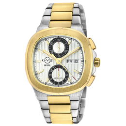GV2 by Gevril Potente Chronograph Automatic White Dial Mens Watch 18503B