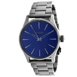 Nixon Sentry 38 Ss Quartz Blue Dial Mens Watch a450-2065