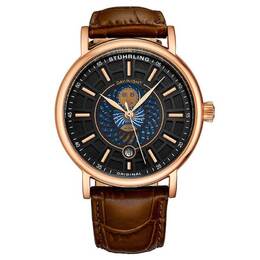 Duet Stuhrling Symphony Black Dial Mens Watch m15534