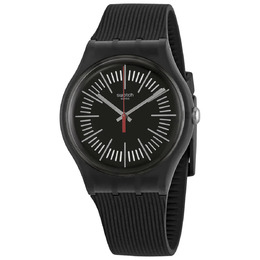 Swatch INTERCYDERAL Quartz Black Dial Mens Watch suob178