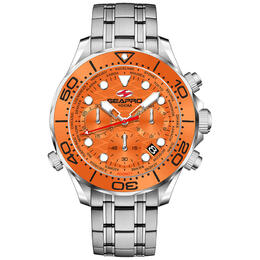 Seapro Mondial Timer SP0154 Chronograph Orange Dial Men's Watch