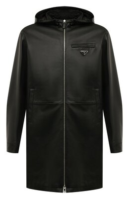 Prada: Кожаный плащ 