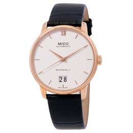 Mido Baroncelli Automatic White Dial Mens Watch M0274263601800 m0274263601800.sd