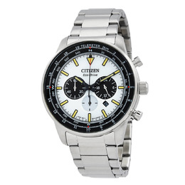 Citizen Chronograph Eco-Drive White Dial Mens Watch ca4500-91a