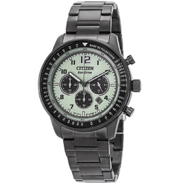 Citizen Chronograph Eco-Drive Green Dial Mens Watch ca4507-84x