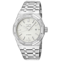 Gevril Gotham Automatic White Dial Mens Watch 49402b