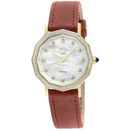 Gevril Spello Ii Diamond Mother of Pearl Dial Ladies Watch 14511