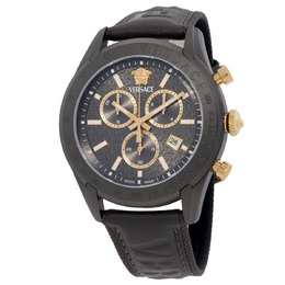 Versace Chrono Master Quartz Grey Dial Mens Watch ve8r00124