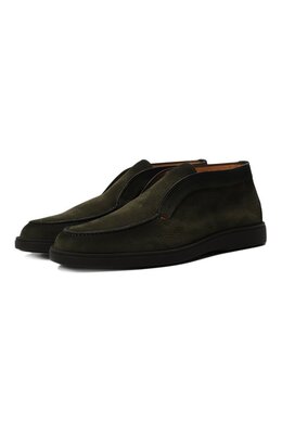 Santoni: Ботинки цвета хаки 