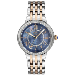Gevril Astor II Quartz Mother of Pearl Dial Diamond Watch 9149